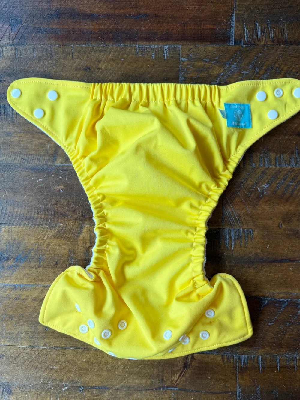Charlie Banana Bright Yellow Snap Cloth Diaper